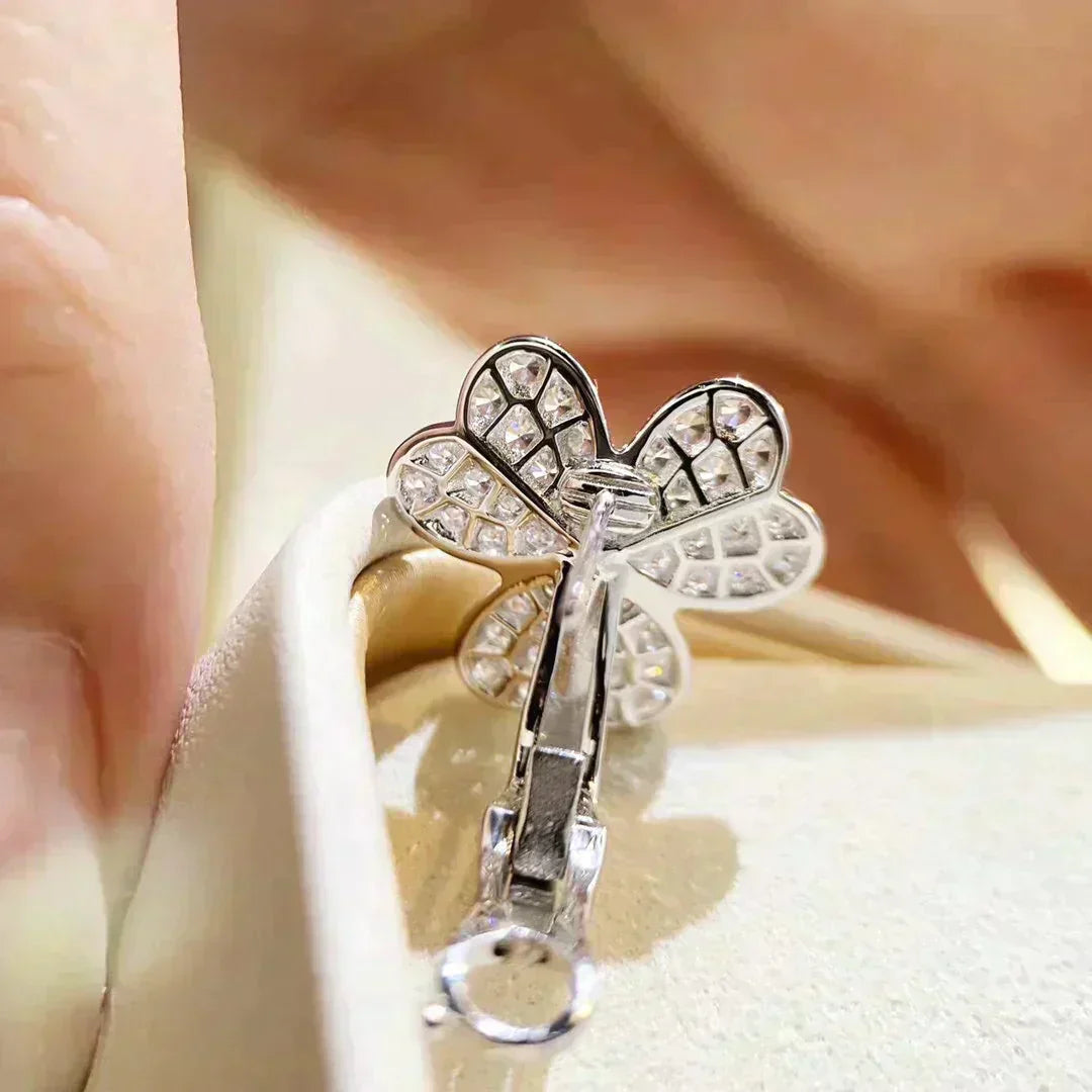 [Mystic Crown]CLOVER COMOS DIAMOND EARRINGS SILVER