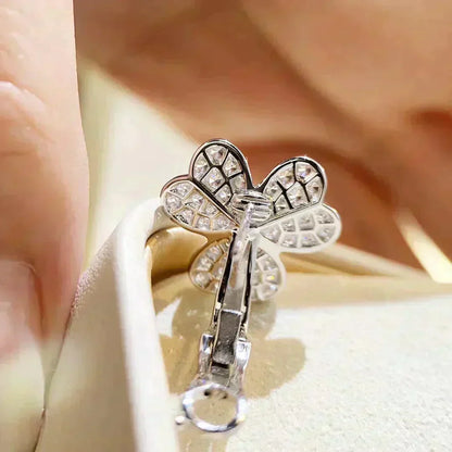 [Mystic Crown]CLOVER COMOS DIAMOND EARRINGS SILVER