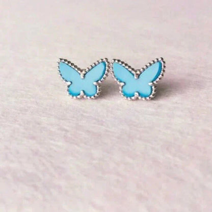 [Mystic]BUTTERFLY TURQUOISE EARRINGS SILVER