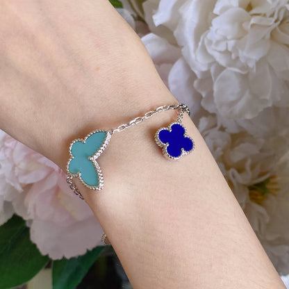 [Mystic]LUCKY SPRING SILVER BRACELET 4 MOTIF