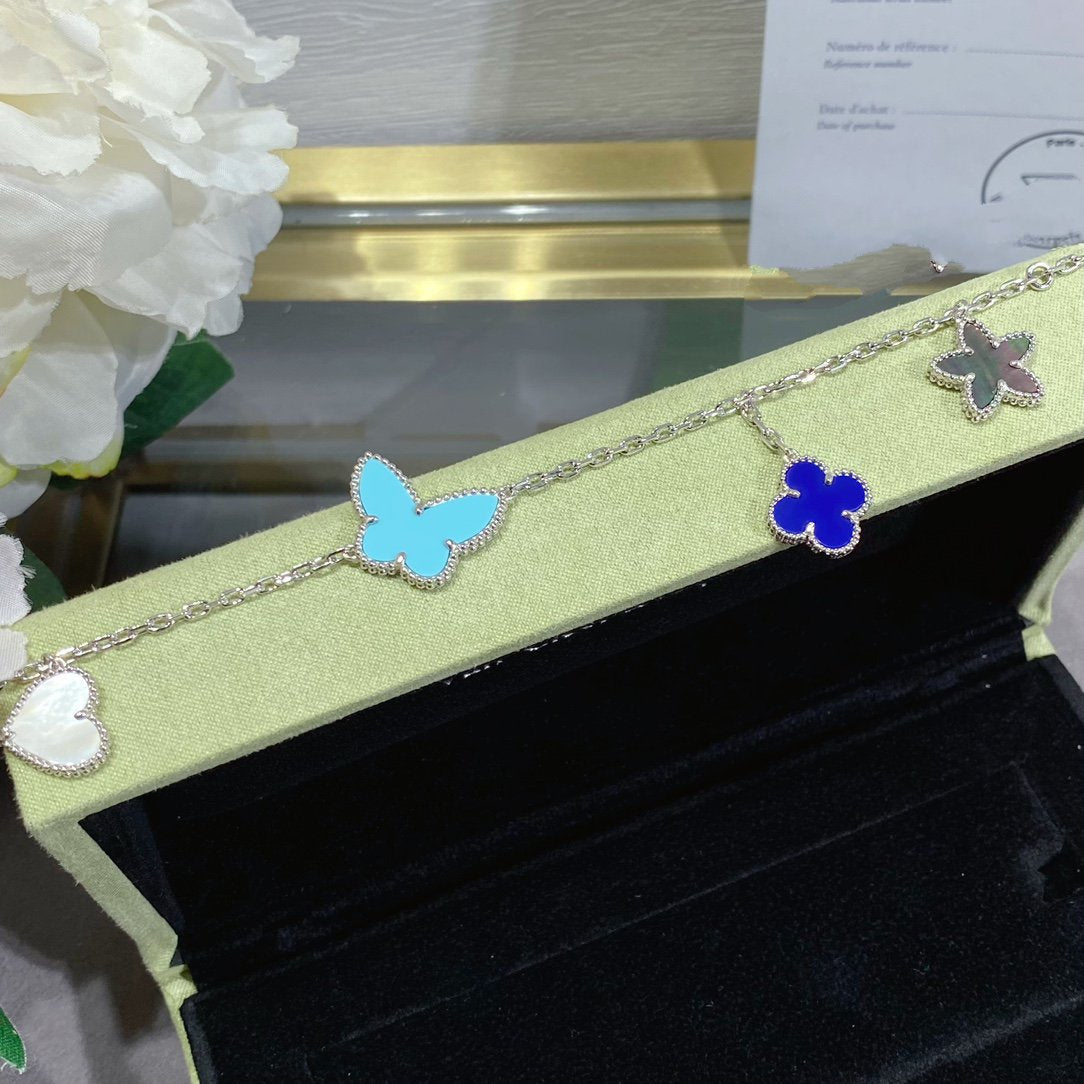 [Mystic]LUCKY SPRING SILVER BRACELET 4 MOTIF