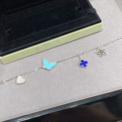 [Mystic]LUCKY SPRING SILVER BRACELET 4 MOTIF