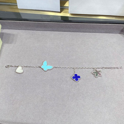 [Mystic]LUCKY SPRING SILVER BRACELET 4 MOTIF