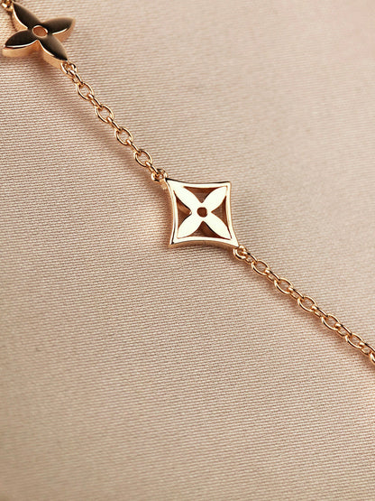 [Mystic]STAR AND SUN 7 MOTIFS GOLD BRACELET