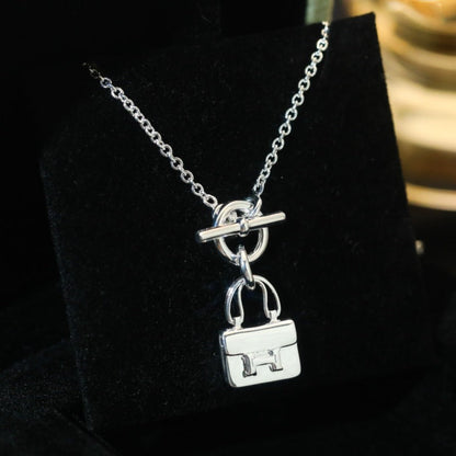 [Mystic]POP H PEDANT SILVER NECKLACE