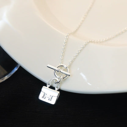 [Mystic]POP H PEDANT SILVER NECKLACE