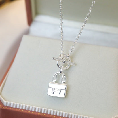 [Mystic]POP H PEDANT SILVER NECKLACE