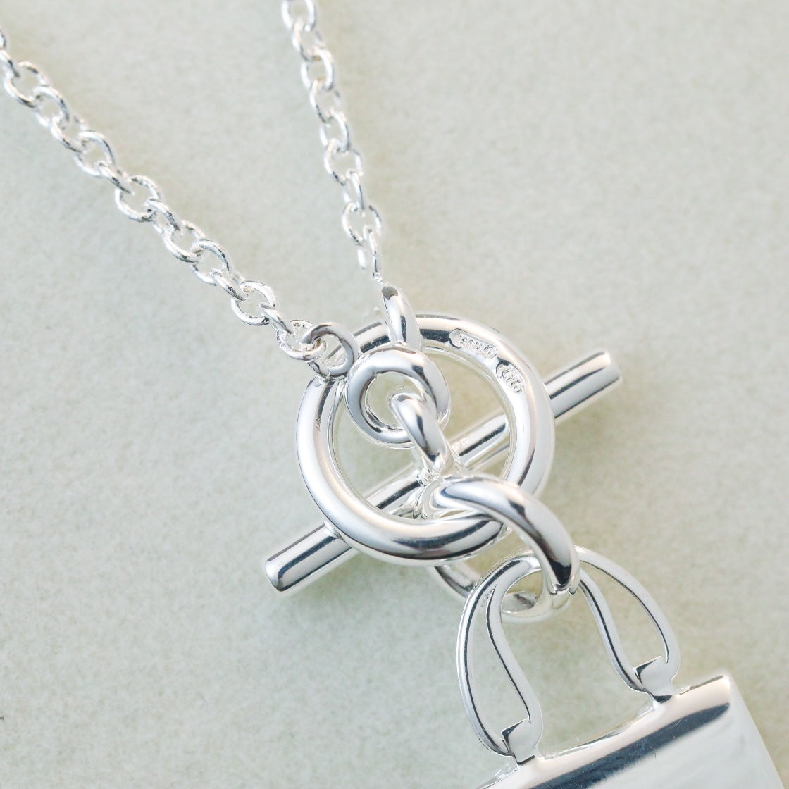 [Mystic]POP H PEDANT SILVER NECKLACE