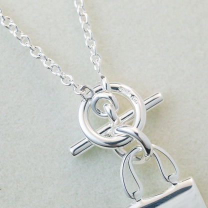 [Mystic]POP H PEDANT SILVER NECKLACE
