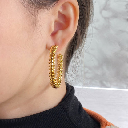 [Mystic]CLASH LARGE HOOP EARRINGS