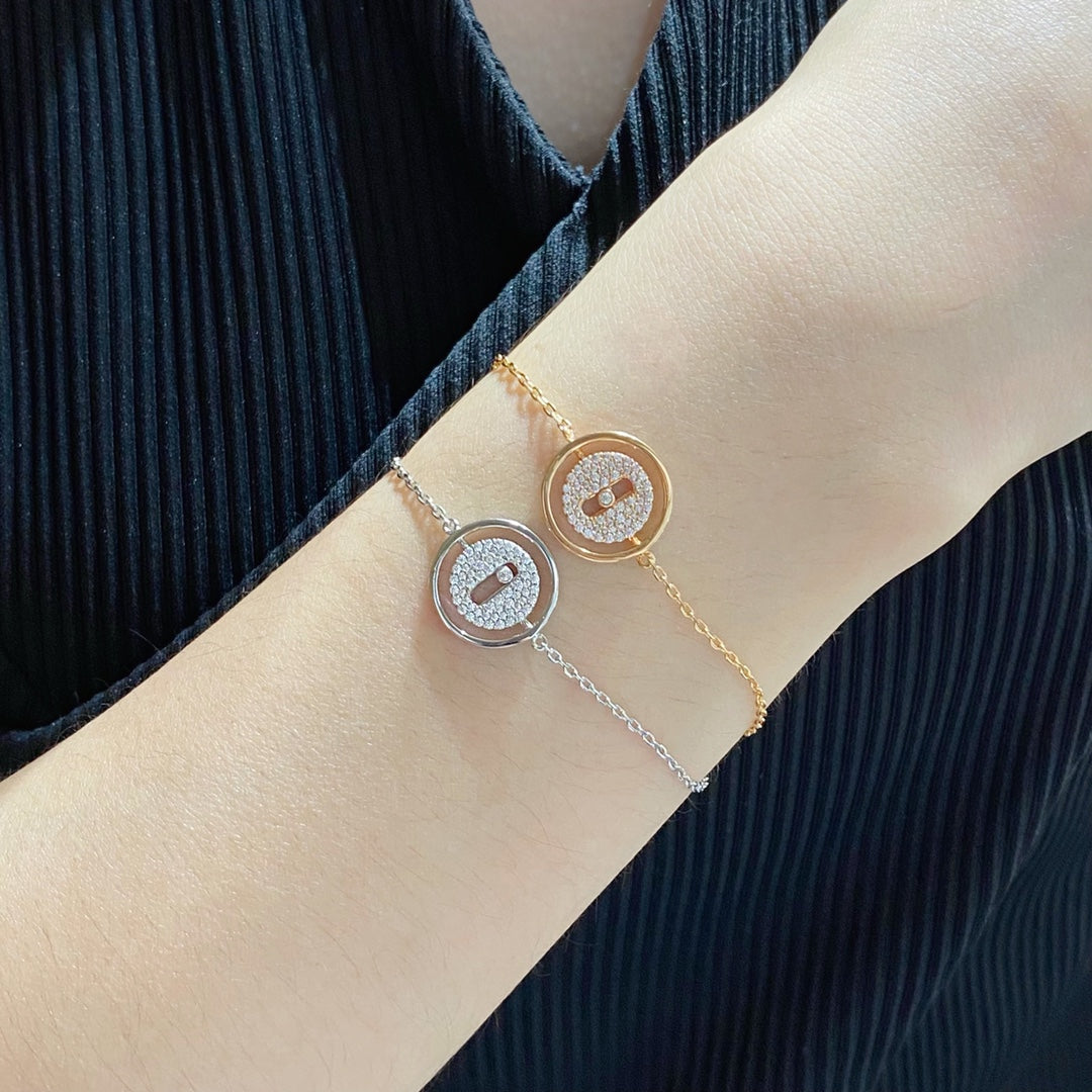 [Mysitc]  MOVE DIAMOND PAVED BRACELET