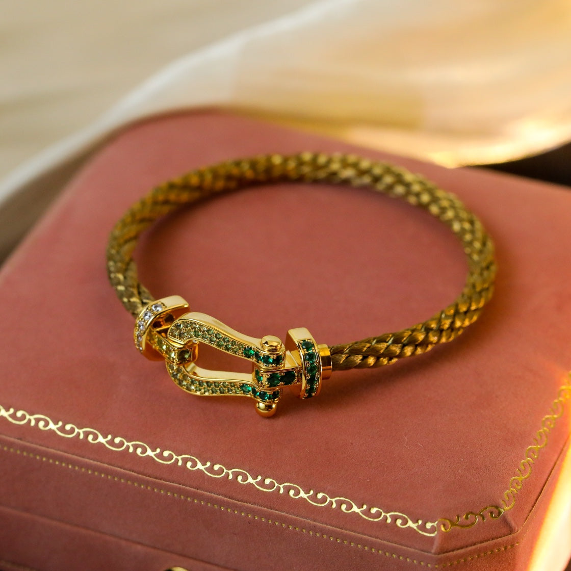 [Mystic]FORCE 10 GOLD GREEN DIAMOND PAVED