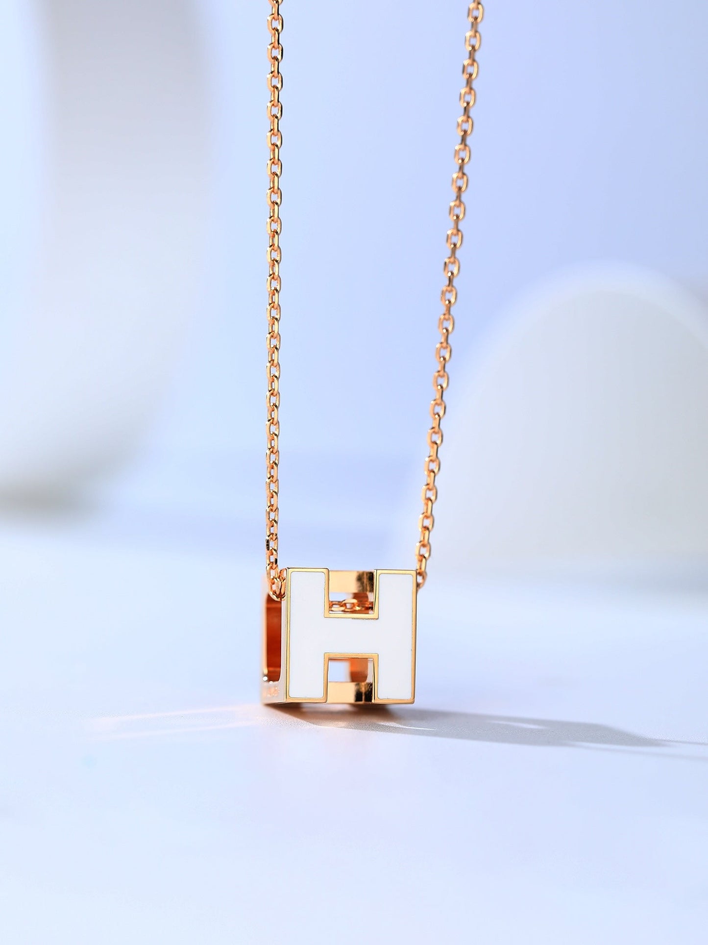 [Mystic]H CAGE PINK GOLD NECKLACE