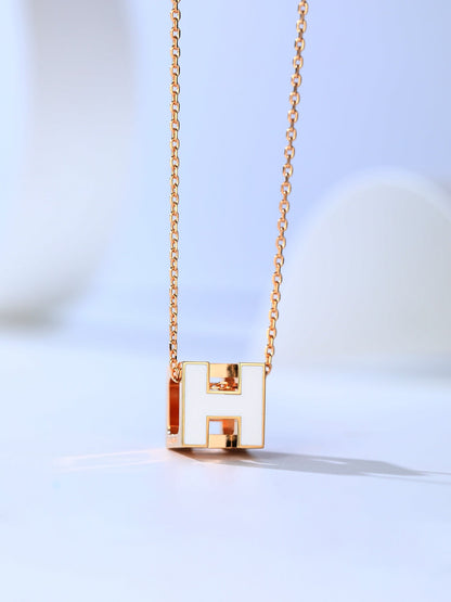 [Mystic]H CAGE PINK GOLD NECKLACE