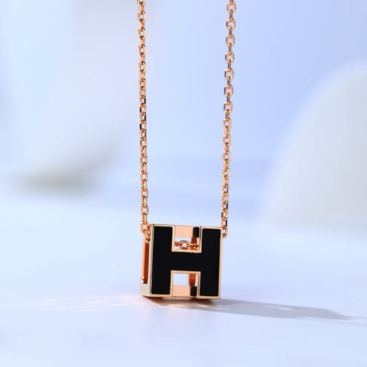 [Mystic]H CAGE PINK GOLD NECKLACE