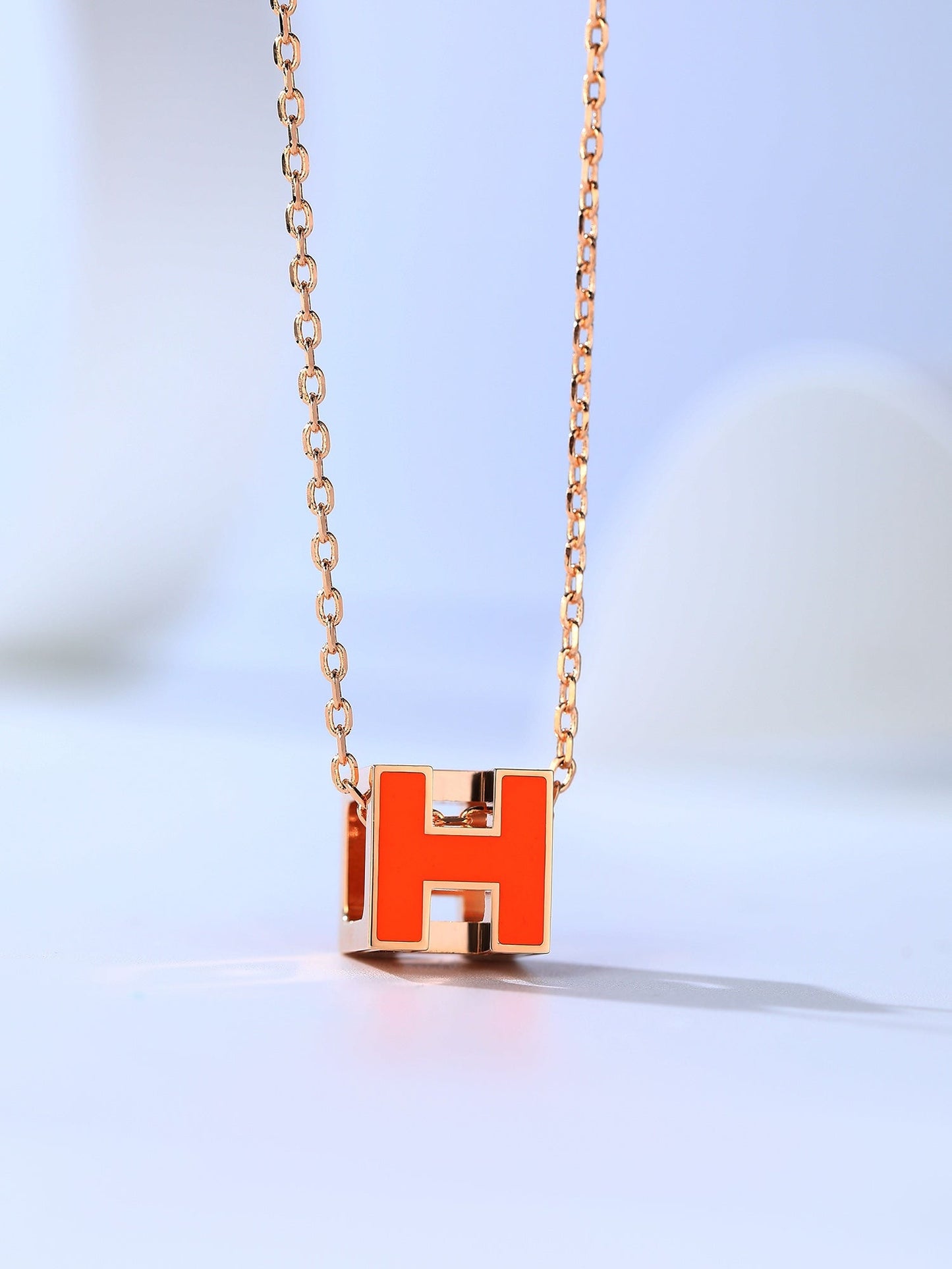 [Mystic]H CAGE PINK GOLD NECKLACE