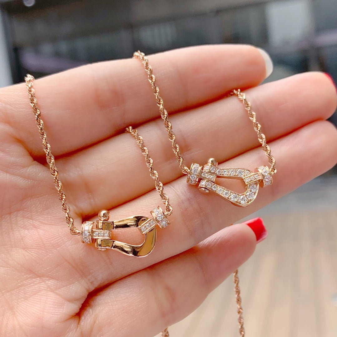[Mystic]FORCE 10 PINK GOLD DIAMOND NECKLACE