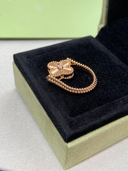 [Mystic Crown]CLOVER RIVERSIBLE ROSE GOLD RING