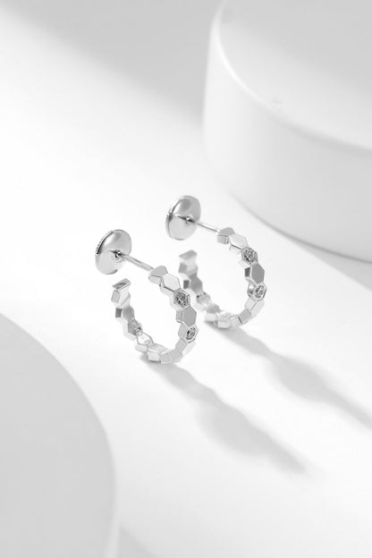 [Mystic]BEE LOVE DIAMOND HOOP EARRINGS