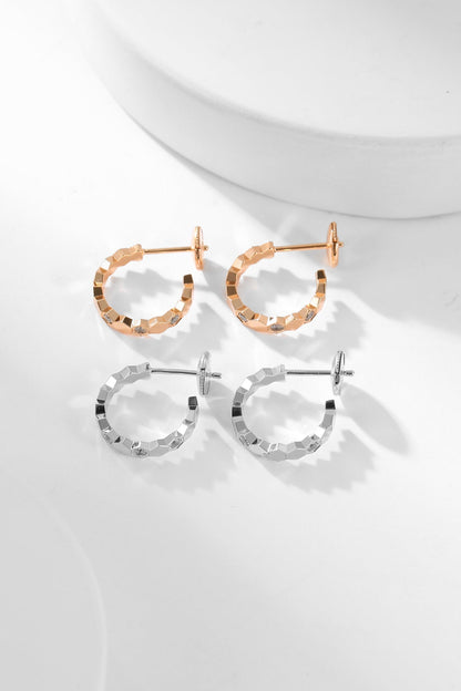[Mystic]BEE LOVE DIAMOND HOOP EARRINGS