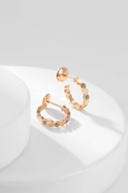 [Mystic]BEE LOVE DIAMOND HOOP EARRINGS