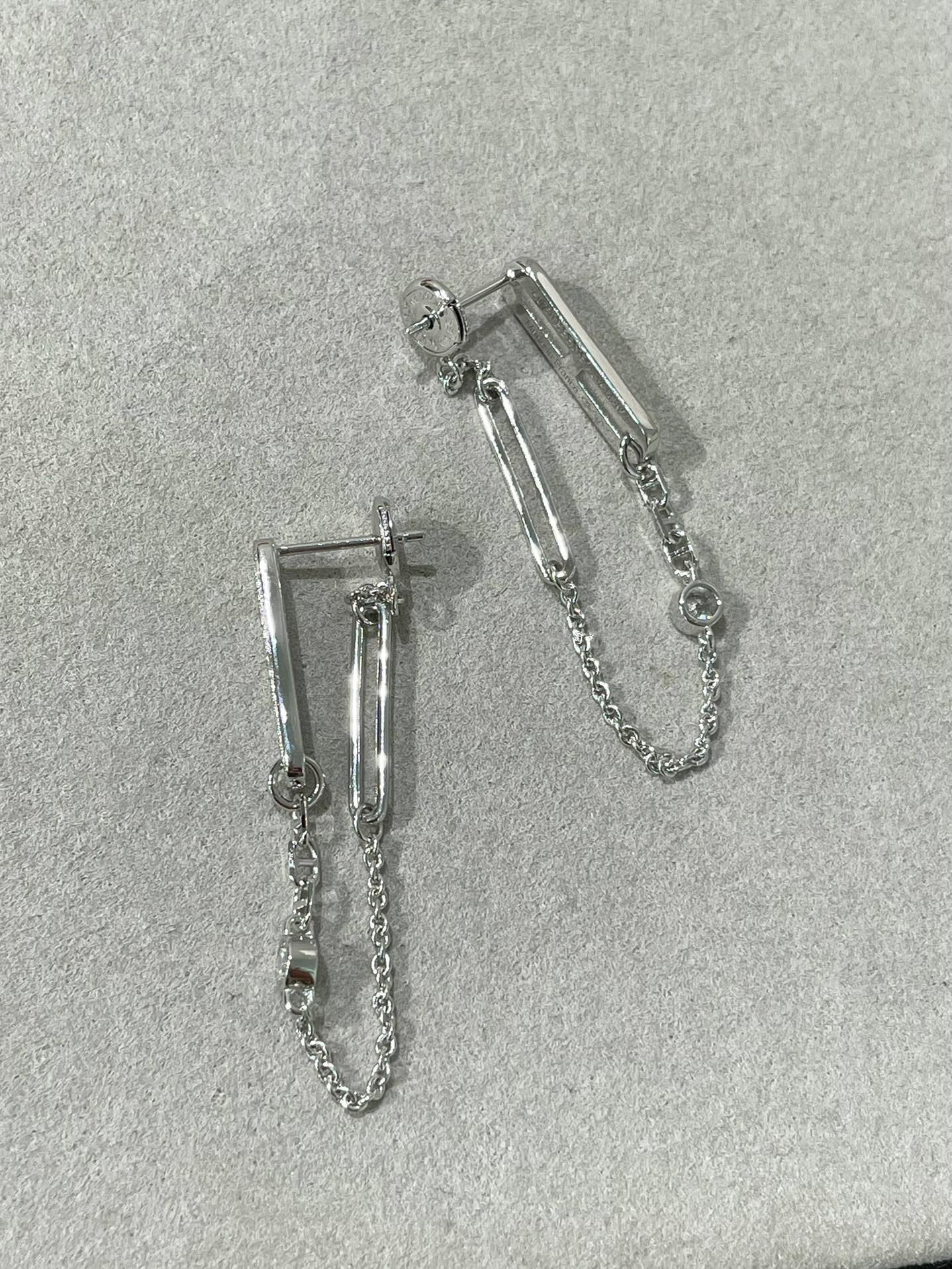 [Mystic]CHAINE CHAOS DIAMOND DROP EARRINGS