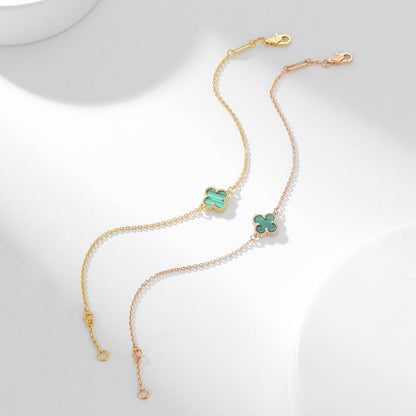 [Mystic]CLOVER BRACELET MALACHITE 1 MOTIF