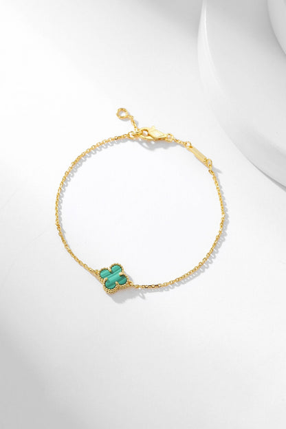 [Mystic]CLOVER BRACELET MALACHITE 1 MOTIF