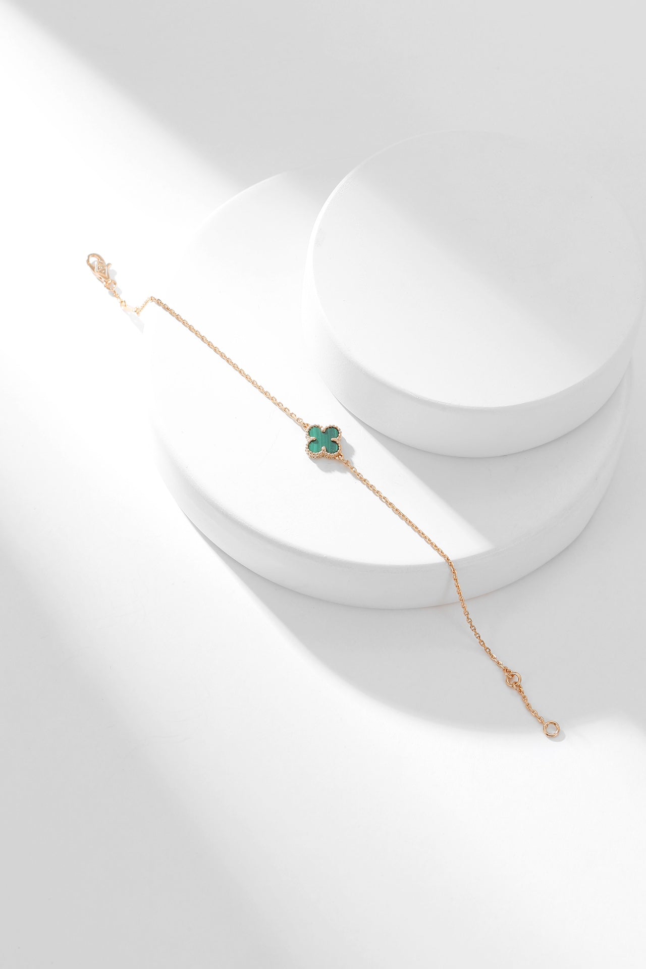[Mystic]CLOVER BRACELET MALACHITE 1 MOTIF