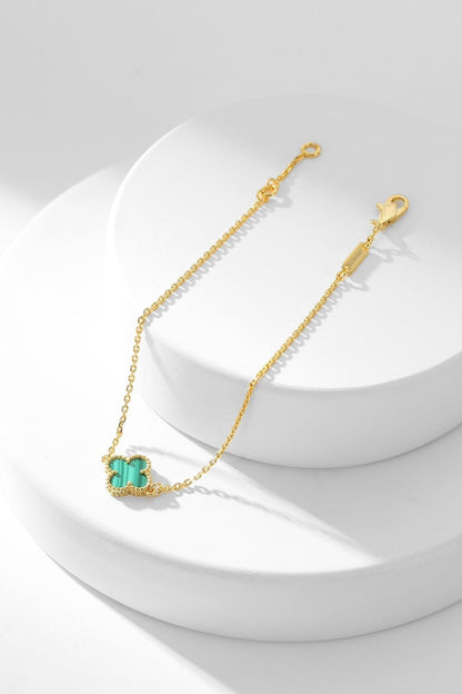 [Mystic]CLOVER BRACELET MALACHITE 1 MOTIF