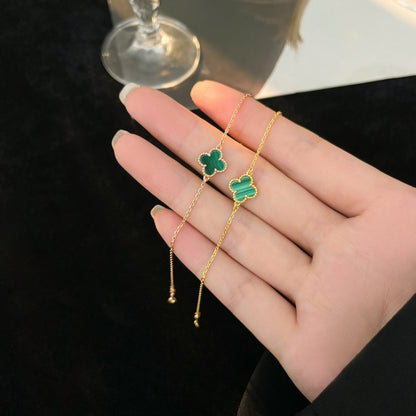 [Mystic]CLOVER BRACELET MALACHITE 1 MOTIF