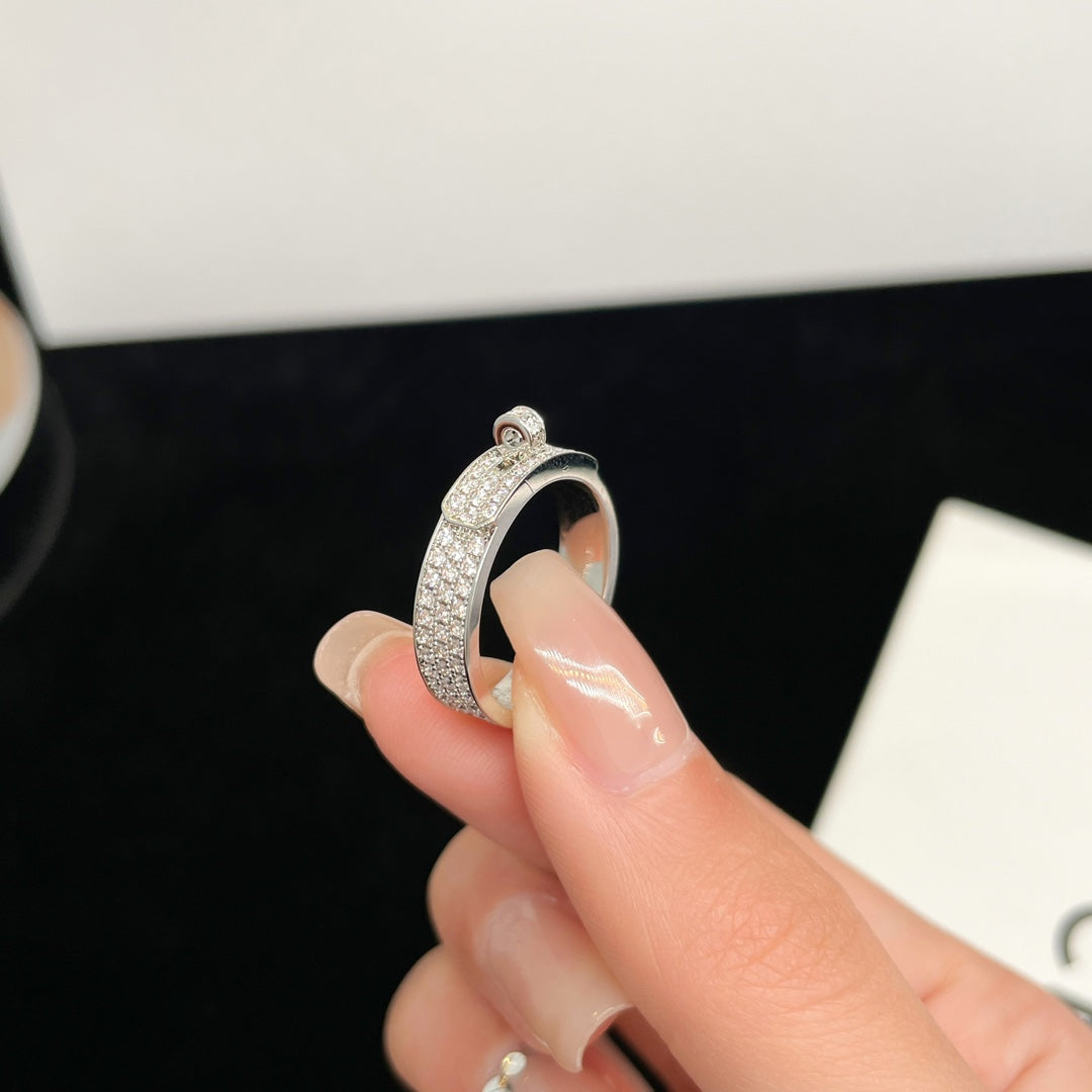 [Mystic]KELLY SILVER DIAMOND RING