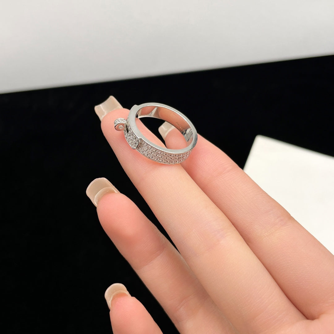 [Mystic]KELLY SILVER DIAMOND RING