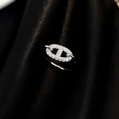 [Mystic]RONDE SMALL SILVER DIAMOND RING