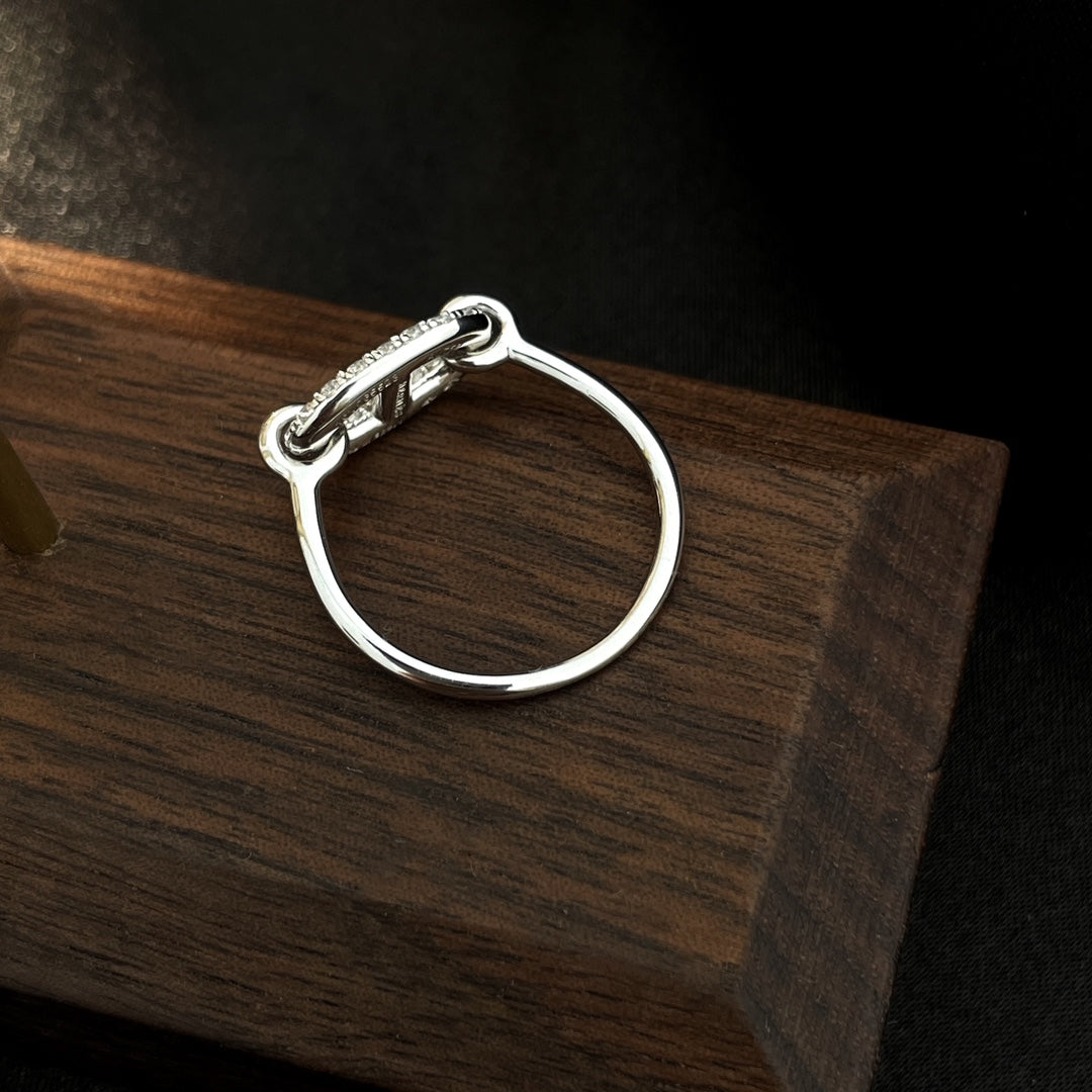 [Mystic]RONDE SMALL SILVER DIAMOND RING