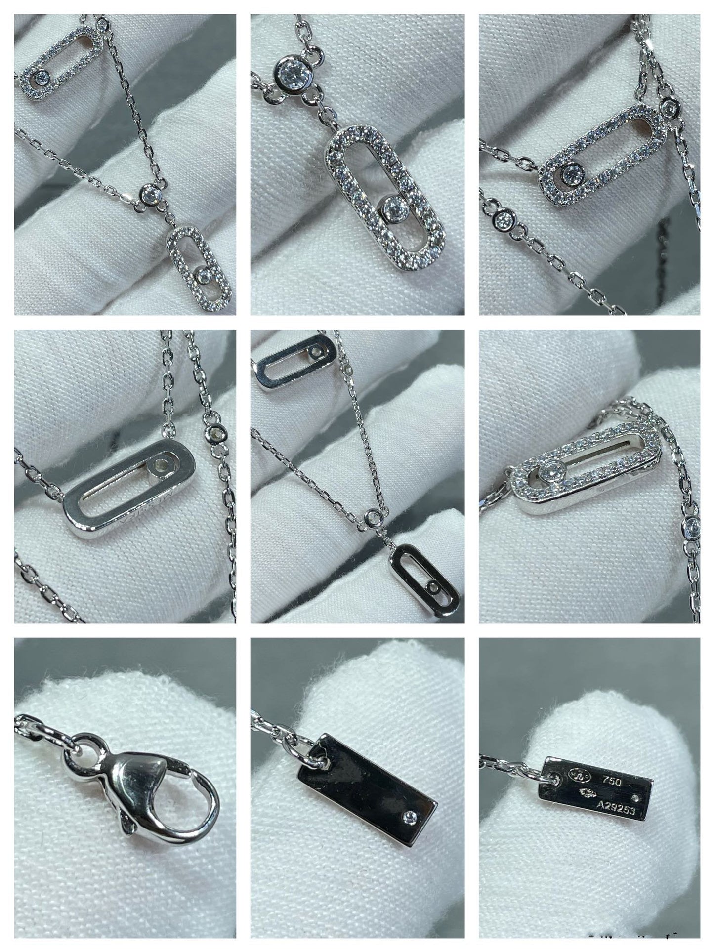 [Mysitc] MOVE 2 ROW DIAMOND NECKLACE