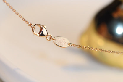 [Mystic]JEUX MALACHITE 1 DIAMOND PINK GOLD NECKLACE