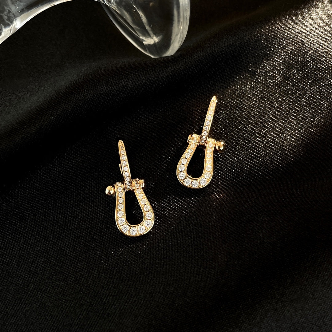 [Mystic]FORCE 10 FULL DIAMOND DROP EARRINGS MEDIUM MODEL