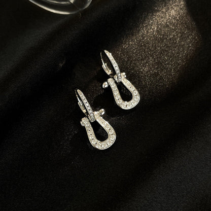 [Mystic]FORCE 10 FULL DIAMOND DROP EARRINGS MEDIUM MODEL