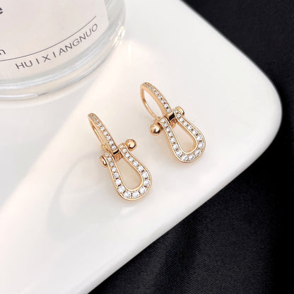 [Mystic]FORCE 10 FULL DIAMOND DROP EARRINGS MEDIUM MODEL