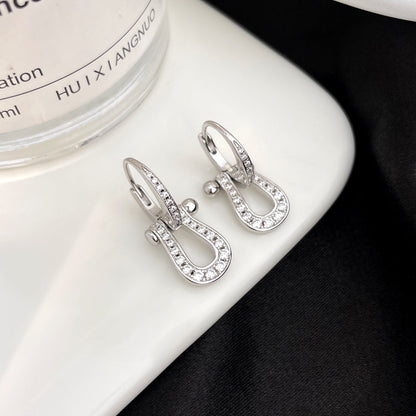 [Mystic]FORCE 10 FULL DIAMOND DROP EARRINGS MEDIUM MODEL