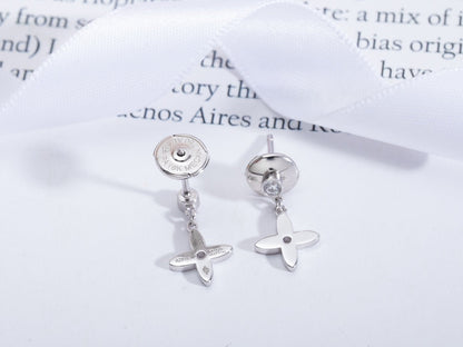 [Mystic]VIDYLLE SILVER DIAMOND MINI DROP EARRINGS