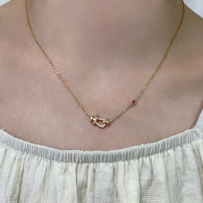 [Mystic]FORCE 10 DIAMOND PINK GOLD NECKLACE
