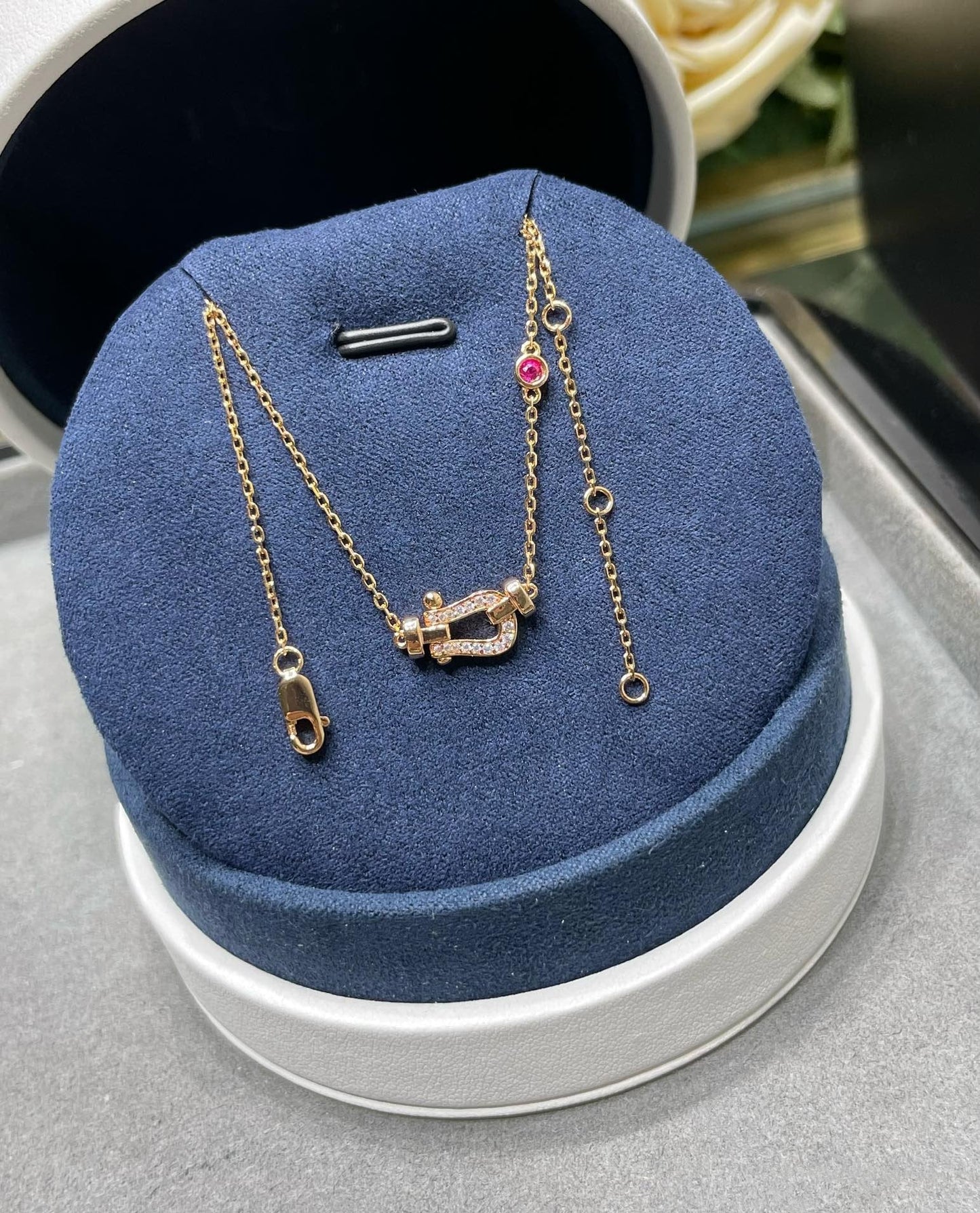 [Mystic]FORCE 10 DIAMOND PINK GOLD NECKLACE
