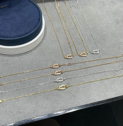 [Mystic]FORCE 10 DIAMOND PINK GOLD NECKLACE
