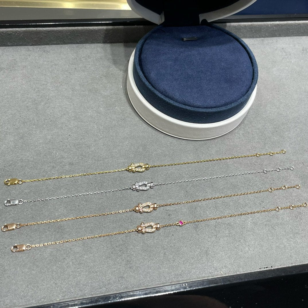 [Mystic]FORCE 10 DIAMOND CHAIN LINK PINK GOLD BRACELET