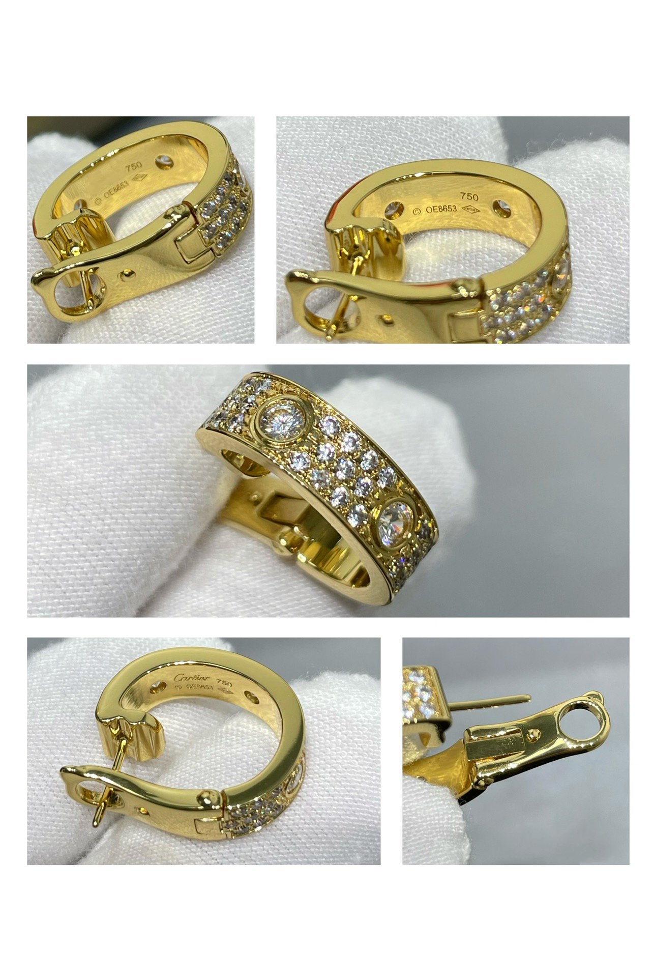 [Mystic]LOVE 5.5MM DIAMOND PAVED EARRINGS