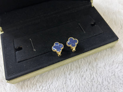 [Mystic]CLOVER PIETERSITE MEDIUM STUD EARRINGS