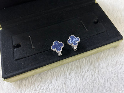 [Mystic]CLOVER PIETERSITE MEDIUM STUD EARRINGS