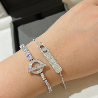 [Mysitc] MOVE CLASSIQUE DIAMOND PAVED BRACELET
